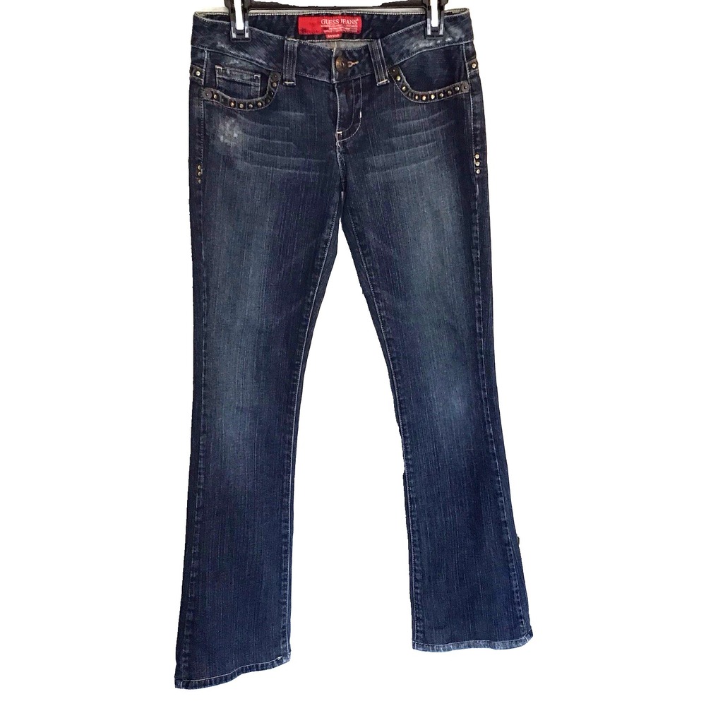 Guess Size 28 Womens Low Rise Skinny Stretch Blue Jeans